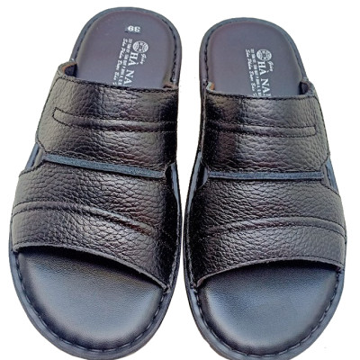 Dép Nam Quai Ngang Da Bò Thật TiTi ĐÔ Cao Cấp DN249d