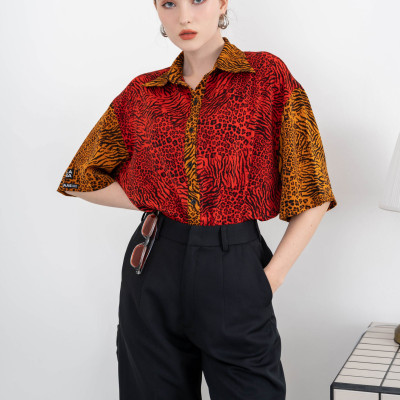 LAAS Áo somi beo vằn nổi bật cá tính