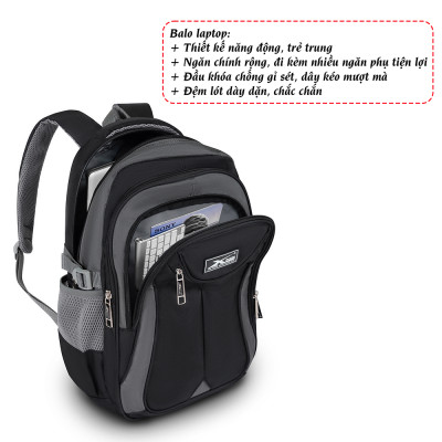 Balo laptop chống nước giá rẻ, balo đựng laptop 15 inch Xbags Xb 2002