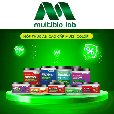 Thức ăn cá Multi Color Bites dạng sâu giun đỏ kích màu cá cảnh