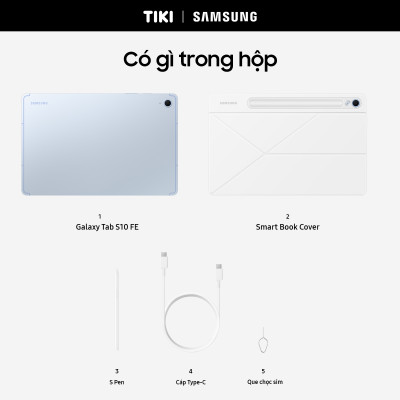 Máy Tính Bảng Galaxy Tab S10 FE Wifi (8GB/128GB) - Hàng Chính Hãng