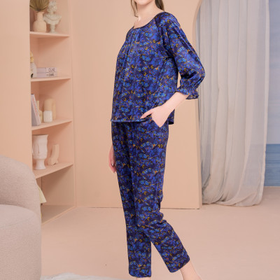 Bộ Đồ Satin Dài Nữ Vincy Thoáng Mát BSD050S31