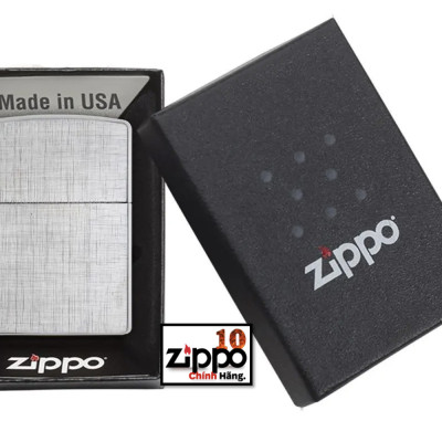 Bật lửa Zippo 28181 Classic Linen Weave - Chính hãng 100%