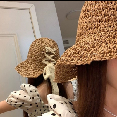 Nón mũ rộng vành đi biển du lịch dã ngoại dạo phố thời trang Hàn Quốc dona24100609