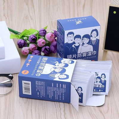 Hộp 100 Khăn Lau Kính Nano, Chống Bám Hơi Nước, Chống Bụi Bẩn - Khăn Lau Kính Nano Hộp 100 Miếng Giấy Lau Kính Chống Bám Hơi Nước, Lau Sạch Vân Tay Bụi Bẩn