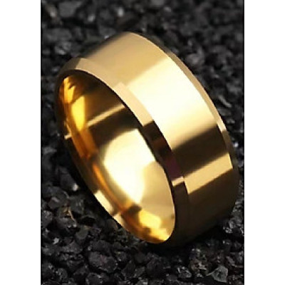 Nhẫn Trơn Nam Phong Cách Trẻ Trung Màu Vàng NN15