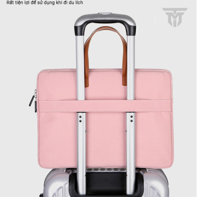 Cặp Đựng Laptop Cao Cấp Teement, Cặp Tài Liệu, Túi Chống Sốc Cầm Tay Thời Trang Laptop 13,13.3,14,15 15.6 Inch - Hàng Chính Hãng