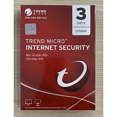 Trend Micro Internet Security 3PC - Hàng chính hãng