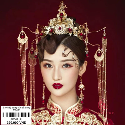 Phụ kiện cài tóc cổ trang cô dâu mặc hán phục 2020 Giangpkc Sp002191