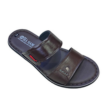 Dép Nam Quai Ngang Da Bò Thật TiTi ĐÔ Cao Cấp DNA2157d