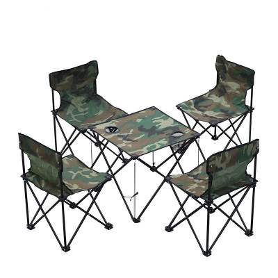 Bộ Bàn Ghế Dã Ngoại, Bộ Bàn Ghế Picnic Màu Rằn Ri Cao Cấp - Hàng Nhập Khẩu