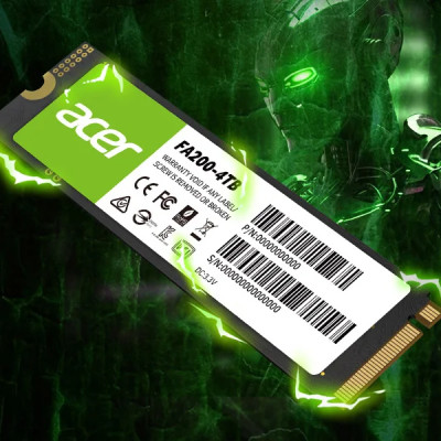 Ổ cứng SSD Acer FA200 M.2 NVMe 2.0 PCIe 4.0; Read speeds up to 7200 MB/s; tương thích Laptop, PC, PS5 - Bảo hành 5 năm Hàng chính hãng