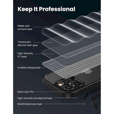 Ugreen UG90201LP561TK Viền Đen Ốp Lưng Iphone 13 Pro 6.1inch - HÀNG CHÍNH HÃNG