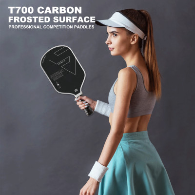 Vợt Pickleball Mặt Nhám T700 Cacbon Siêu Bền, Đồ Dày Vợt 16mm Đại Nam Sport + Tặng Kèm Túi Chống Sốc Và 4 Bóng