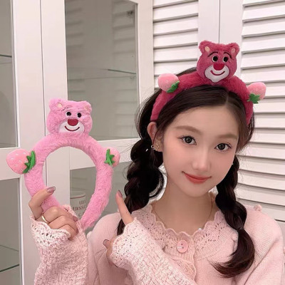 Set 2 cài tóc tai thỏ , gấu dâu phong cách Hàn Quốc phụ kiện tóc xinh xắn