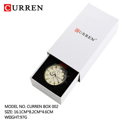 Đồng hồ CURREN có hộp quà tặng Phụ kiện dành cho nam giới nữ (Trắng)