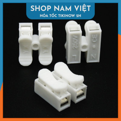 Domino Nối Dây Điện Nhanh, Cút Nối Dây 2 Đầu Cách Điện CH-2 - Hàng Chính Hãng