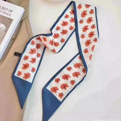 Dây Buộc Tóc Nữ In Hoa 3D Khăn Choàng Cổ Khăn lụa Thời Trang Phụ Kiện Mặc Đi Chơi Quà Tặng Cao Cấp-New Design PK0011