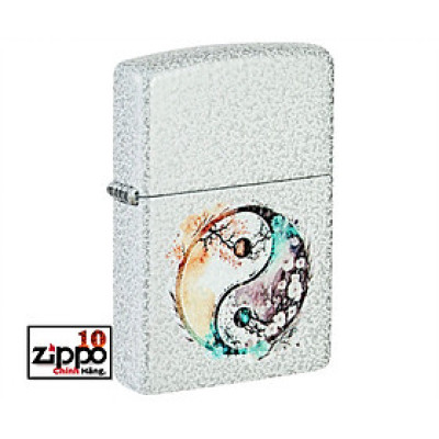 Bật lửa Zippo 46249 Floral Yin and Yang Design - Chính hãng 100%