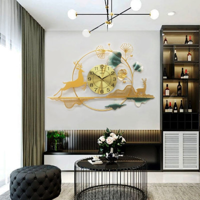 Đồng Hồ Treo Tường Trang Trí Đẹp Shouse DH11 quart độc lạ 3d cỡ lớn nghệ thuật phù hợp cho phòng khách, phòng ngủ