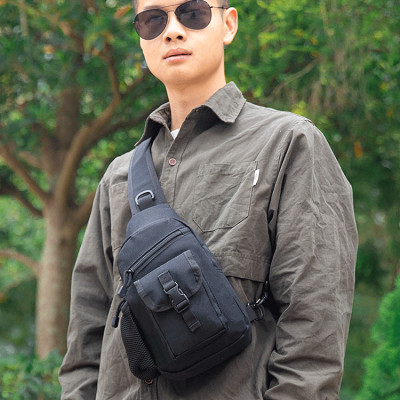 Túi Đeo Chéo Nam Cavan Phong Cách Hàn Quốc, Túi Đeo Trước Ngực Chất Vải Kaki Chống Nước Nhẹ- HÀNG CHÍNH Hãng