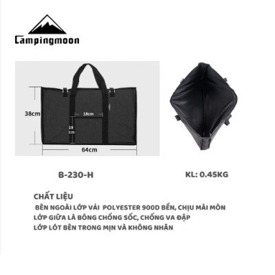 Túi đựng bàn, kệ đa năng cỡ lớn Campingmoon B-230-H/B-230-D/B-230-M