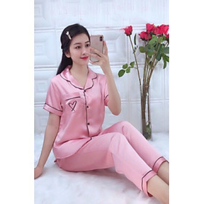 Đồ bộ pijama tay ngắn, quần dài size lớn