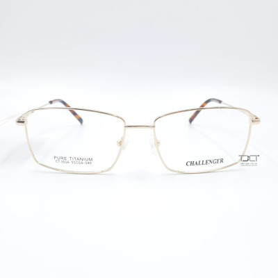 GỌNG KÍNH THỜI TRANG, PHOM VUÔNG, CHẤT LIỆU TITANIUM, CHÍNH HÃNG CHALLENGER CT3016