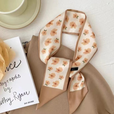 Dây Buộc Tóc Nữ In Hoa 3D Khăn Choàng Cổ Khăn lụa Thời Trang Phụ Kiện Mặc Đi Chơi Quà Tặng Cao Cấp-New Design PK0011