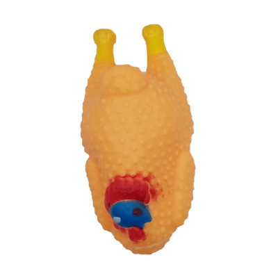 Đồ Chơi Cho Chó Hình Con Gà Đầu Xanh Đỏ Có Kèn