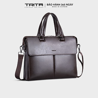 Cặp công sở Trita ( Thời trang nam phối ngăn - Cặp da TCA20 )