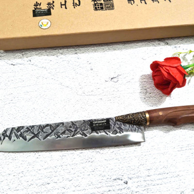 DAO BẾP - DAO THÁI HOA VĂN KHÂU ĐỒNG MÃ A2 DT157 NT topcomshop vn