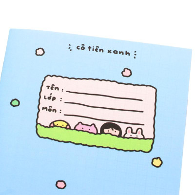 Tập Học Sinh Cô Tiên Xanh - Miền Nam - 4 Ô Ly - 96 Trang 100gsm - The Sun - Bánh Mì