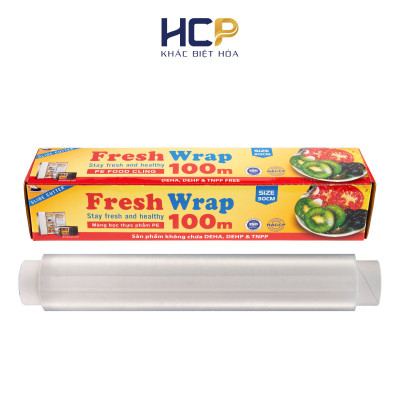 Combo 2 Hộp Màng Bọc Thực Phẩm Fresh Wrap 30cm x 100m SATIS Tiết Kiệm Chi Phí Dùng Được Cho Lò Vi Sóng