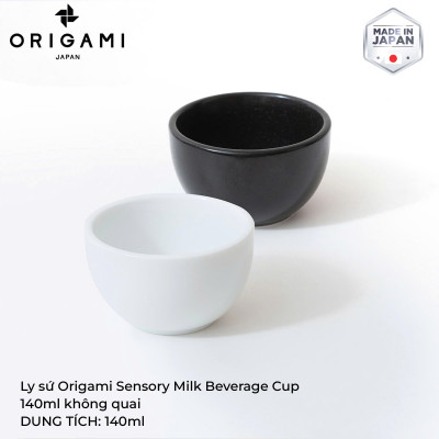 Ly sứ ORIGAMI Sensory Milk Beverage Cup 140ml không quai