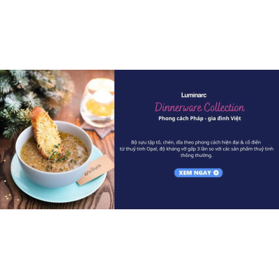 Tô Thủy Tinh Luminarc Diwali Shells 18cm - bộ 6 tô - Q1656