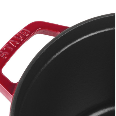Nồi Gang STAUB Tròn Cao Màu Đỏ Cherry - 24cm (4.75L)