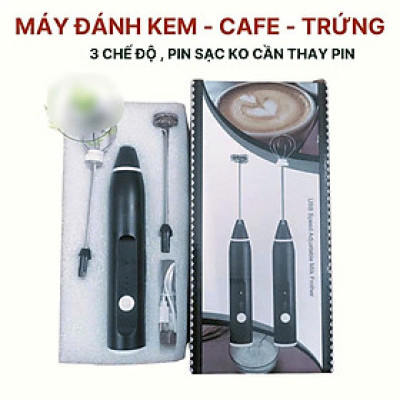 Dụng cụ đánh bọt cà phê cầm tay mini, Máy tạo bọt sữa Chạy Điện Cầm Tay Tiện Lợi