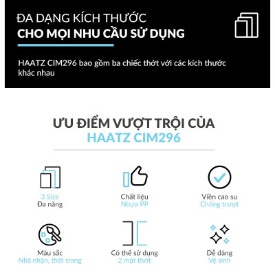 Bộ 3 thớt nhựa kháng khuẩn đa năng Hàn Quốc CIM296