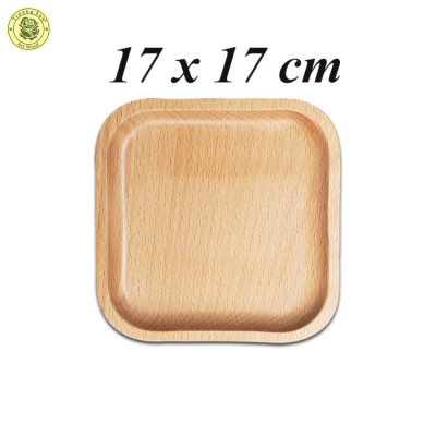 Combo 3 Khay Gỗ Hình Vuông Trơn Không Tay Cầm TL76 + TL77 + TL78 - Đồ Gỗ Nhà Bếp Thương Hiệu Trường Sơn