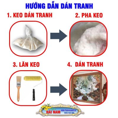 Tranh dán tường thác nước - phong cảnh thác nước - vải lụa phủ kim tuyến