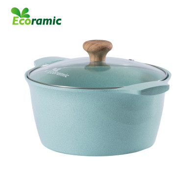 Bộ 4 Nồi Ecoramic Platinum – Hợp Kim Nhôm Đúc Nguyên Khối – Phủ Gốm Ceramic 2 Mặt – Đáy Từ – Kèm Đế Lót & Nhấc Nồi – Chính Hãng