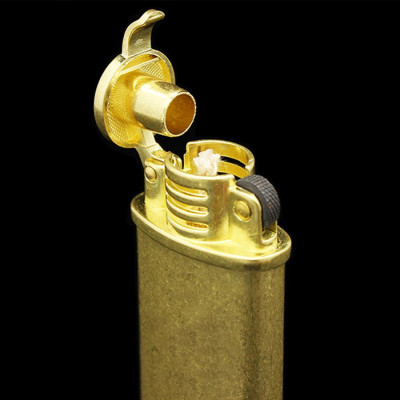 Vỏ Hột Quẹt Bật Lửa Xăng Đá Zorro/ Kuboy KZ520 Có Buồng Chắn Gió Nắp Giữ Xăng Tốt