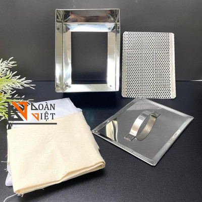 [+TẶNG] Khuôn làm ĐẬU PHỤ (đậu hủ, đậu khuôn) TÀU HỦ - C. Liệu INOX KHÔNG RỈ cao câp - SIZE LỚN. Chuyên phục vụ Sp Gia d