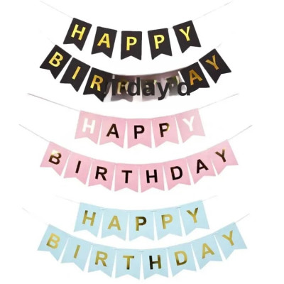 Dây Happy Birthday Đuôi Cá Nhiều Màu