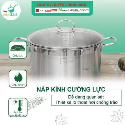 Bộ 2 nồi inox 3 đáy từ Fivestar 18cm và 24cm - hàng chính hãng