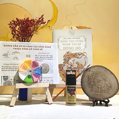 Bộ tập vẽ, tô màu và Sáng tạo cùng nghệ thuật Đông Hồ - Bộ họa cụ của họa sĩ chuyên nghiệp