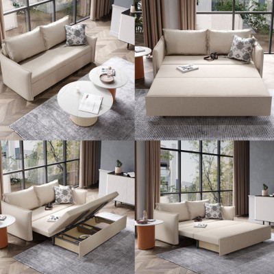 Sofa giường đa năng hộc kéo HGK-25 ngăn chứa đồ tiện dụng Tundo KT 1m8