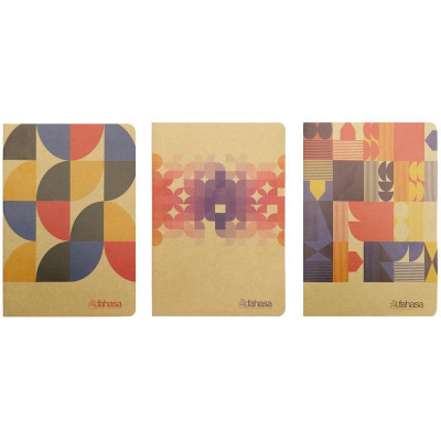 Tập Sinh Viên Họa Tiết Lập Thể Kẻ Ngang Có Chấm 300 Trang 60gsm - Fahasa 03 - Mẫu 1