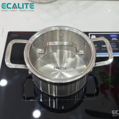 Bộ nồi inox cao cấp Ecalite ERW-SA4080 - 8 món - Hàng Chính Hãng